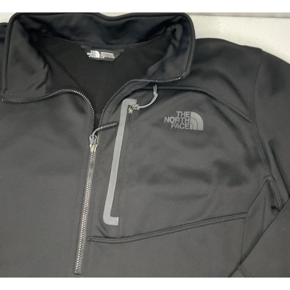 The North Face Pullover Cugo 1/2 Zip Fleece Lined‎ Sweatshirt Long Sleeve Sz L